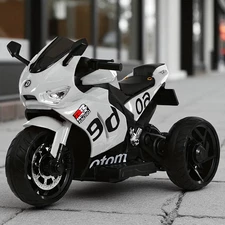 Детский мотоцикл на аккумуляторе M 6265 EL-11 серый, мягкое сиденье купить