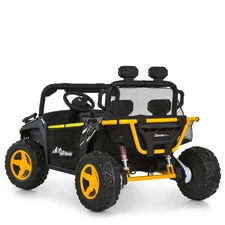 Двухместный детский багги M 6282 EBLR-2 (24V) черный, кожаное сиденье, музыка фото 92