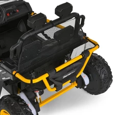Двухместный детский багги M 6282 EBLR-3 (24V) красный, кожаное сиденье, музыка фото 31