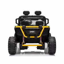 Двухместный детский багги M 6282 EBLR-3 (24V) красный, кожаное сиденье, музыка фото 37