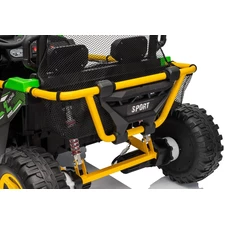 Двухместный детский багги M 6282 EBLR-3 (24V) красный, кожаное сиденье, музыка фото 63