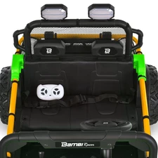Детский электромобиль M 6282 EBLR-5 (24V) двухместный багги, кожаное сиденье, зеленый фото 31