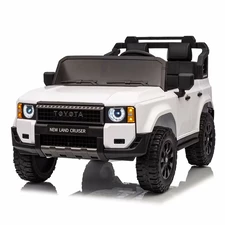 Двухместный детский электромобиль M 6280 EBLR-1 Toyota Land Cruiser, белый фото 16