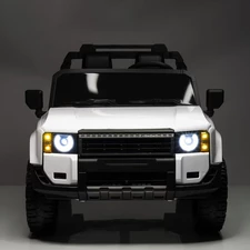 Двухместный детский электромобиль M 6280 EBLR-1 Toyota Land Cruiser, белый фото 54