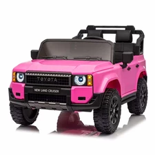 Двухместный детский электромобиль M 6280 EBLR-8 Toyota Land Cruiser, розовый фото 16