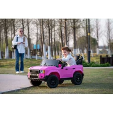 Двухместный детский электромобиль M 6280 EBLR-8 Toyota Land Cruiser, розовый фото 54