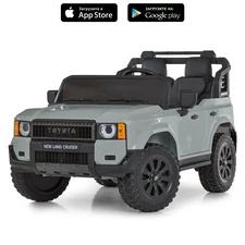 Двухместный детский электромобиль M 6280 EBLR-11 Toyota Land Cruiser, серый фото 41