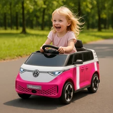 Детская машина M 6281 EBLR-8 Volkswagen ID Buzz розовая, MP3, USB, Bluetooth