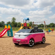 Детская машина M 6281 EBLR-8 Volkswagen ID Buzz розовая, MP3, USB, Bluetooth фото 14