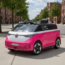 Детская машина M 6281 EBLR-8 Volkswagen ID Buzz розовая, MP3, USB, Bluetooth купить