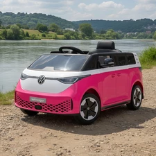 Детская машина M 6281 EBLR-8 Volkswagen ID Buzz розовая, MP3, USB, Bluetooth фото 37
