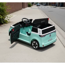 Детская машина M 6281 EBLR-15 Volkswagen ID Buzz бирюзовая, MP3, USB, Bluetooth фото 37
