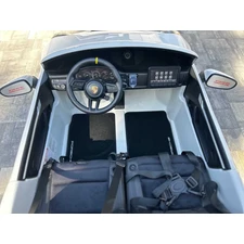 Двухместная детская машина M 6111 AL-1 (24V) Porsche, надувные резиновые колеса, белая фото 15
