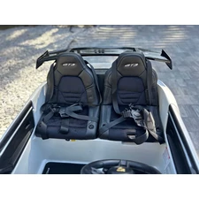 Двухместная детская машина M 6111 AL-1 (24V) Porsche, надувные резиновые колеса, белая фото 22