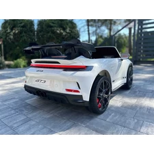 Двухместная детская машина M 6111 AL-1 (24V) Porsche, надувные резиновые колеса, белая фото 54