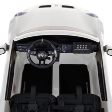 Двухместная детская машина M 6111 AL-1 (24V) Porsche, надувные резиновые колеса, белая фото 86