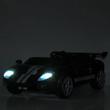 Двухместный детский электромобиль M 6107 EBLR-2 (24V) Ford, четыре мотора, черный фото 11