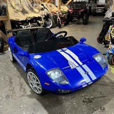Двухместная детская машина M 6107 EBLR-4 (24V) синяя, Ford GT, четыре мотора фото 14