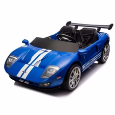 Двухместная детская машина M 6107 EBLR-4 (24V) синяя, Ford GT, четыре мотора фото 31