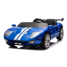 Двухместная детская машина M 6107 EBLR-4 (24V) синяя, Ford GT, четыре мотора фото 18