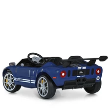 Двухместная детская машина M 6107 EBLR-4 (24V) синяя, Ford GT, четыре мотора фото 22