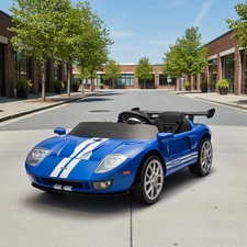 Двухместная детская машина M 6107 EBLR-4 (24V) синяя, Ford GT, четыре мотора купить