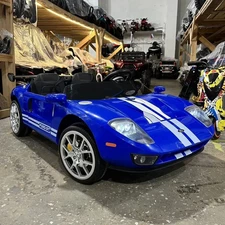 Двухместная детская машина M 6107 EBLR-4 (24V) синяя, Ford GT, четыре мотора фото 41