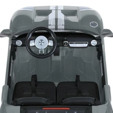 Двухместная детская машина M 6107 EBLR-11 (24V) серая, Ford GT, четыре мотора фото 31