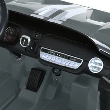 Двухместная детская машина M 6107 EBLR-11 (24V) серая, Ford GT, четыре мотора фото 18