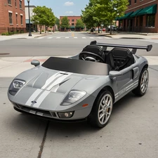 Двухместная детская машина M 6107 EBLR-11 (24V) серая, Ford GT, четыре мотора купить