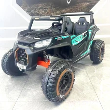 Двухместный детский электромобиль багги M 6278 EBLR-2-15 (24V) черно-бирюзовый, 4 мотора фото 18