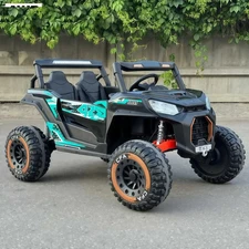 Двухместный детский электромобиль багги M 6278 EBLR-2-15 (24V) черно-бирюзовый, 4 мотора купить