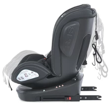 Автокресло El Camino Evolution 2 360º ME 1045 Moon Black черное, группа 0+/1-2-3, isofix, поворот 360º фото 37