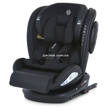 Автокресло El Camino Evolution 2 360º ME 1045 Moon Black черное, группа 0+/1-2-3, isofix, поворот 360º