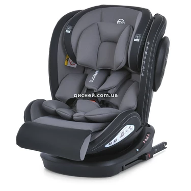 Автокресло El Camino Evolution 2 360º ME 1045 Simply Gray серое, группа 0+/1-2-3, isofix, поворот 360º