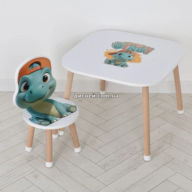 Детский столик M 502-5 Динозаврик, со стульчиком