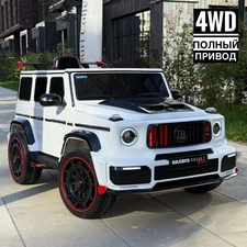 Детский электромобиль джип M 6257 EBLR-1 Mercedes Brabus, мягкое сиденье, белый