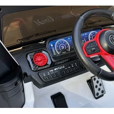 Детский электромобиль джип M 6257 EBLR-1 Mercedes Brabus, мягкое сиденье, белый фото 11