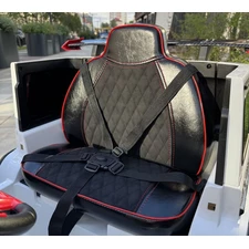 Детский электромобиль джип M 6257 EBLR-1 Mercedes Brabus, мягкое сиденье, белый фото 31