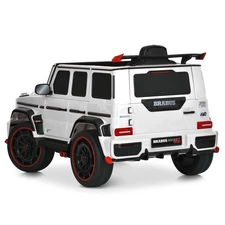 Детский электромобиль джип M 6257 EBLR-1 Mercedes Brabus, мягкое сиденье, белый фото 53