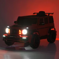 Детский электромобиль джип M 6257 EBLR-1 Mercedes Brabus, мягкое сиденье, белый фото 18