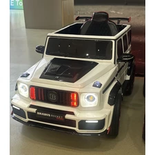 Детский электромобиль джип M 6257 EBLR-1 Mercedes Brabus, мягкое сиденье, белый фото 86