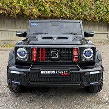 Детский электромобиль джип M 6257 EBLR-2 Mercedes Brabus, мягкое сиденье, черный фото 14