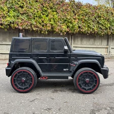 Детский электромобиль джип M 6257 EBLR-2 Mercedes Brabus, мягкое сиденье, черный фото 63