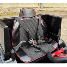 Детский электромобиль джип M 6257 EBLR-2 Mercedes Brabus, мягкое сиденье, черный фото 92