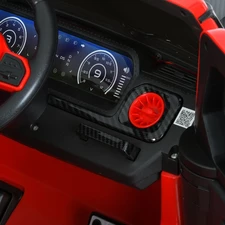 Детский электромобиль джип M 6257 EBLR-3 Mercedes Brabus, мягкое сиденье, красный фото 22