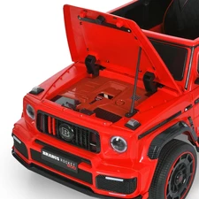 Детский электромобиль джип M 6257 EBLR-3 Mercedes Brabus, мягкое сиденье, красный фото 32