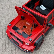 Детский электромобиль джип M 6257 EBLR-3 Mercedes Brabus, мягкое сиденье, красный фото 63