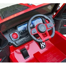 Детский электромобиль джип M 6257 EBLR-3 Mercedes Brabus, мягкое сиденье, красный фото 71