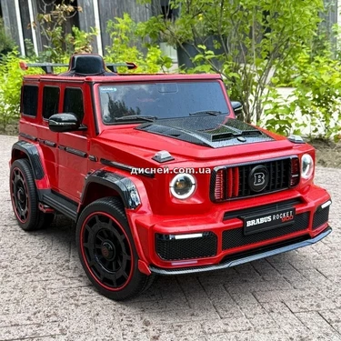 Детский электромобиль джип M 6257 EBLR-3 Mercedes Brabus, мягкое сиденье, красный